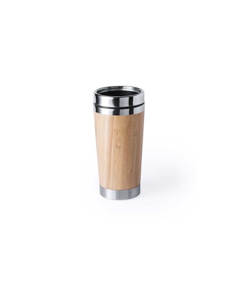 Vaso acero/bambú 500 ml