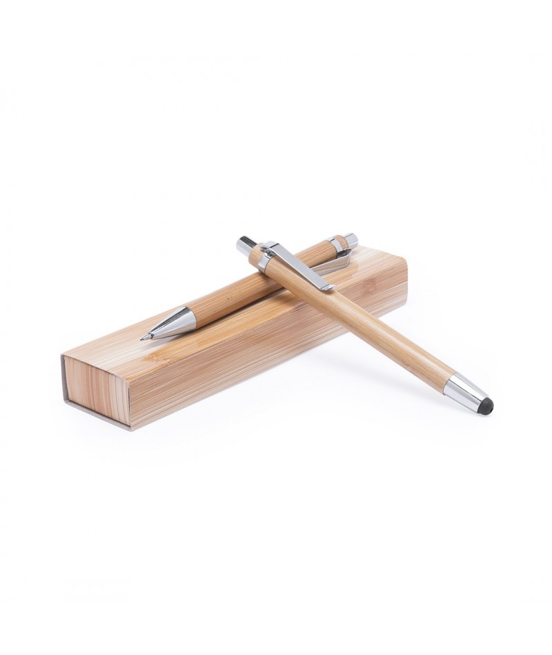 Set bambú bolígrafo y portaminas