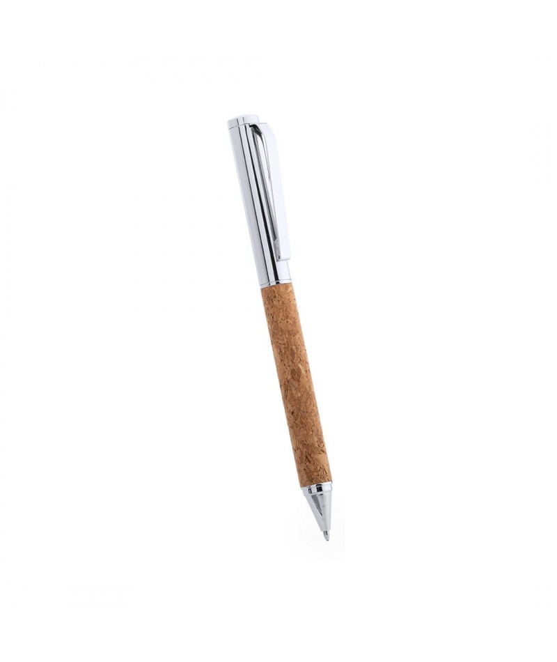 Bolígrafo corcho metal