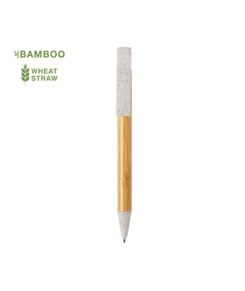 Bolígrafo bambu metal