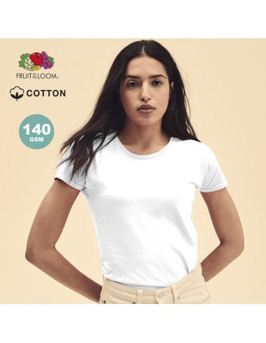 Camiseta Mujer Blanca fruit de loom