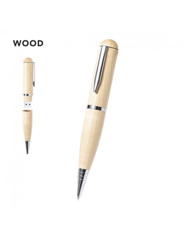 Bolígrafo de madera pendrive