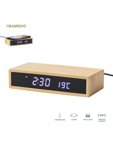 Reloj Multifunción de bambú