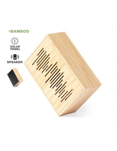 Altavoz solar bambu Bluetooth®